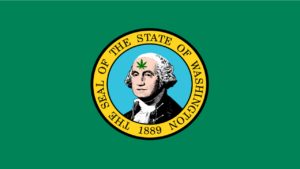 Washington state cannabis flag; Medusa Seed Bank